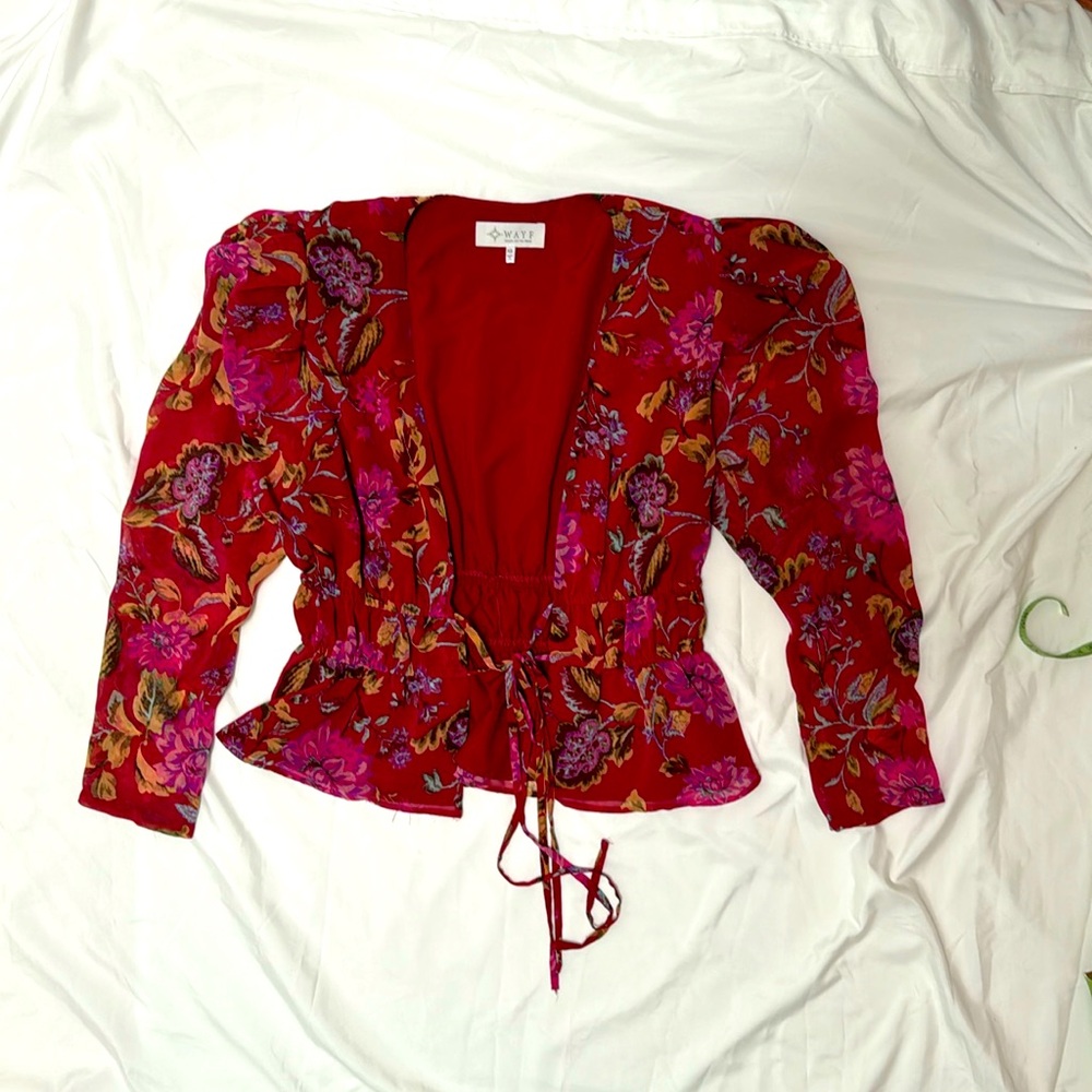 WAYF Floral Blouse